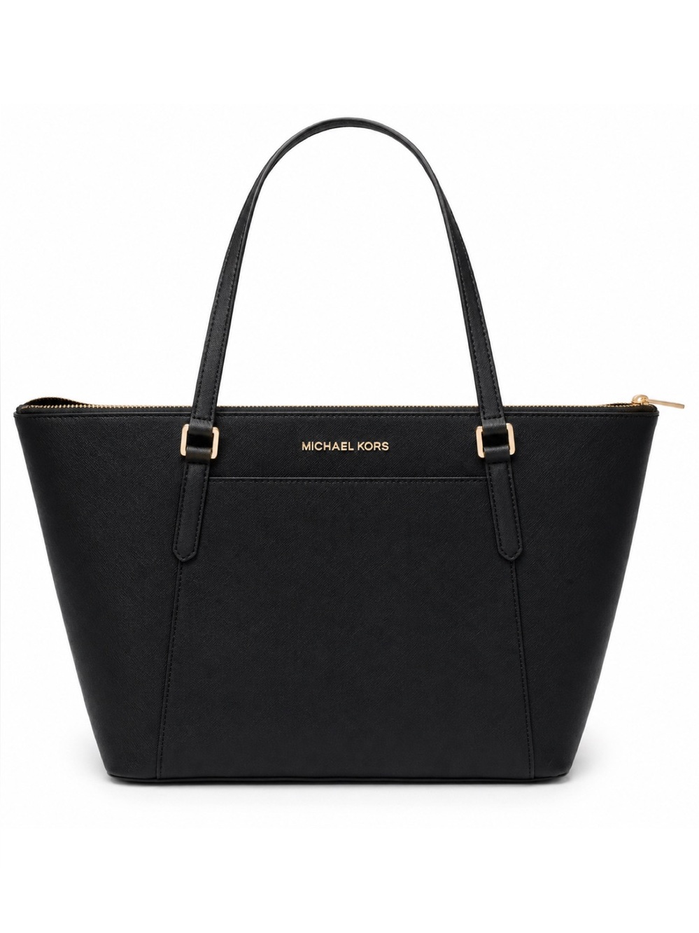 MICHAEL KORS Ciara Black Saffiano Leather Tote Shoulder Bag
